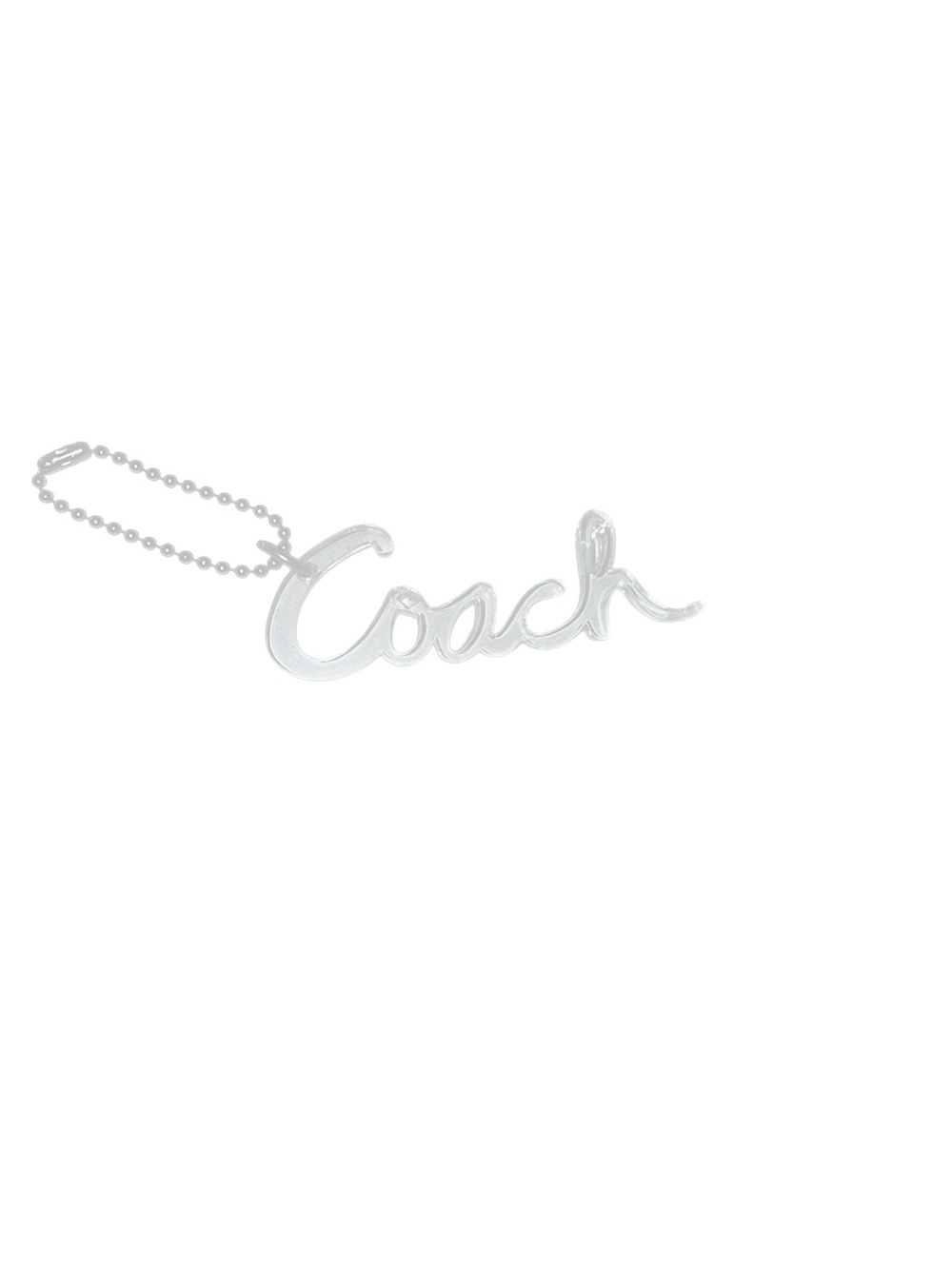 Coach Script Poppy Hangtag (Clear)